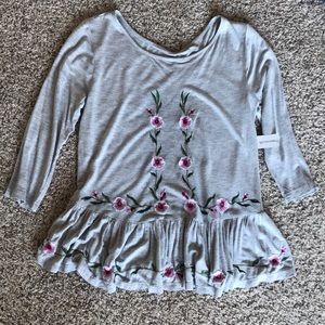 Floral Embroidered Top